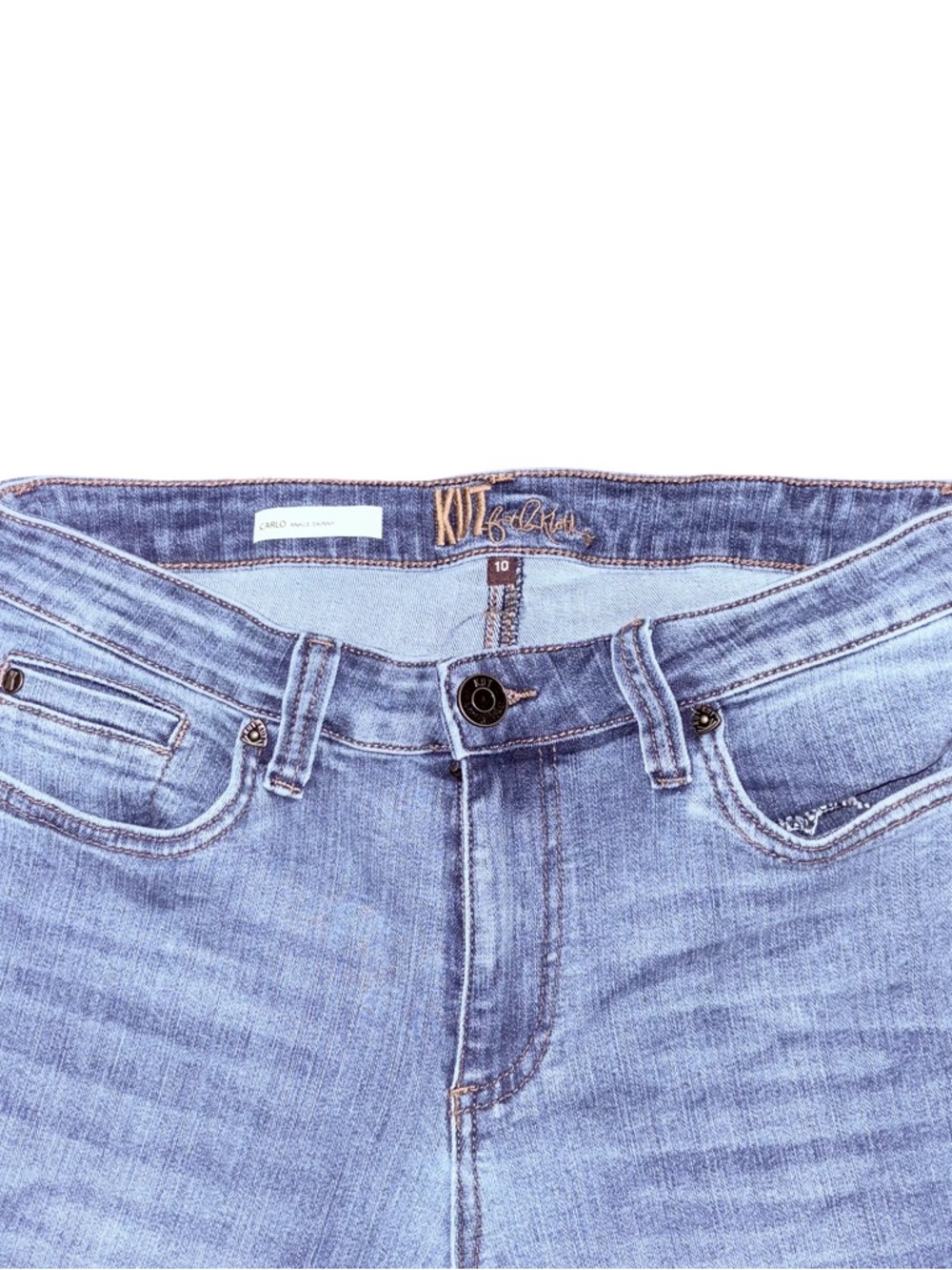 Kut from the Kloth Light Wash Frayed Skinny Jeans - NWOT - Picture 10 of 10